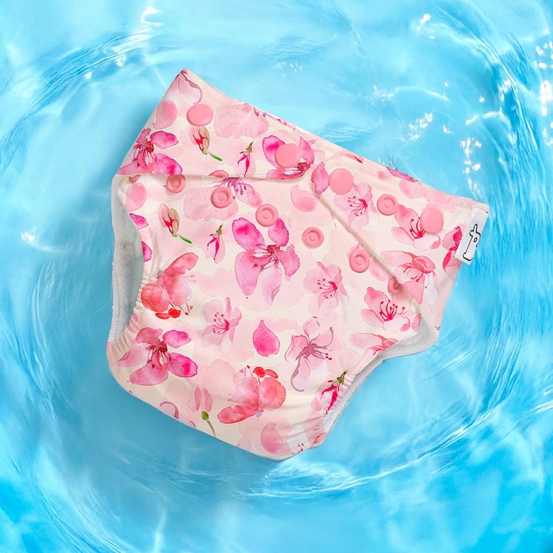 SuperBottoms Swimming Diapers for Babies & Toddlers - Reusable & Adjustable Swim Diapers - Washable Cloth Diapers - Skin Friendly Fabric - Easy to Clean - Fits 3M - 3Y - Image 5