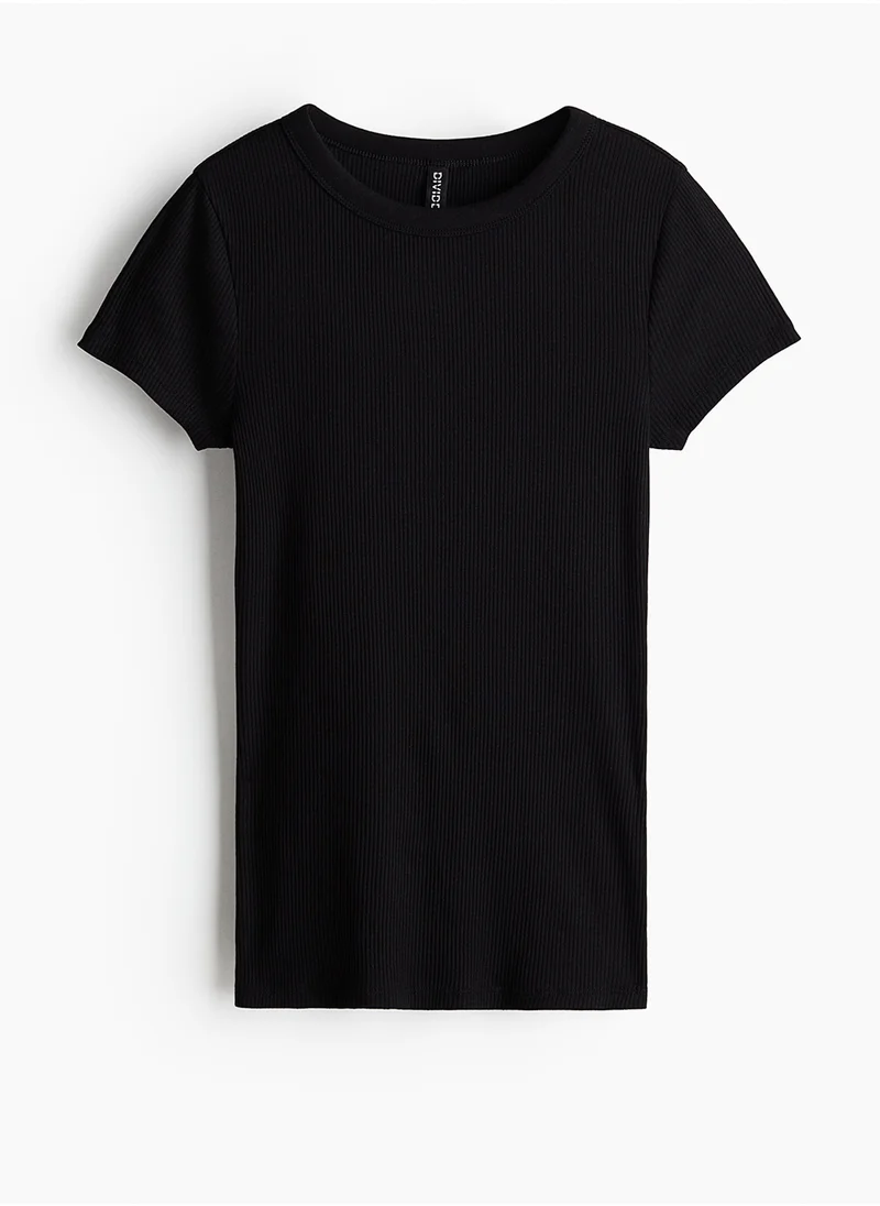 اتش اند ام Ribbed T-Shirt