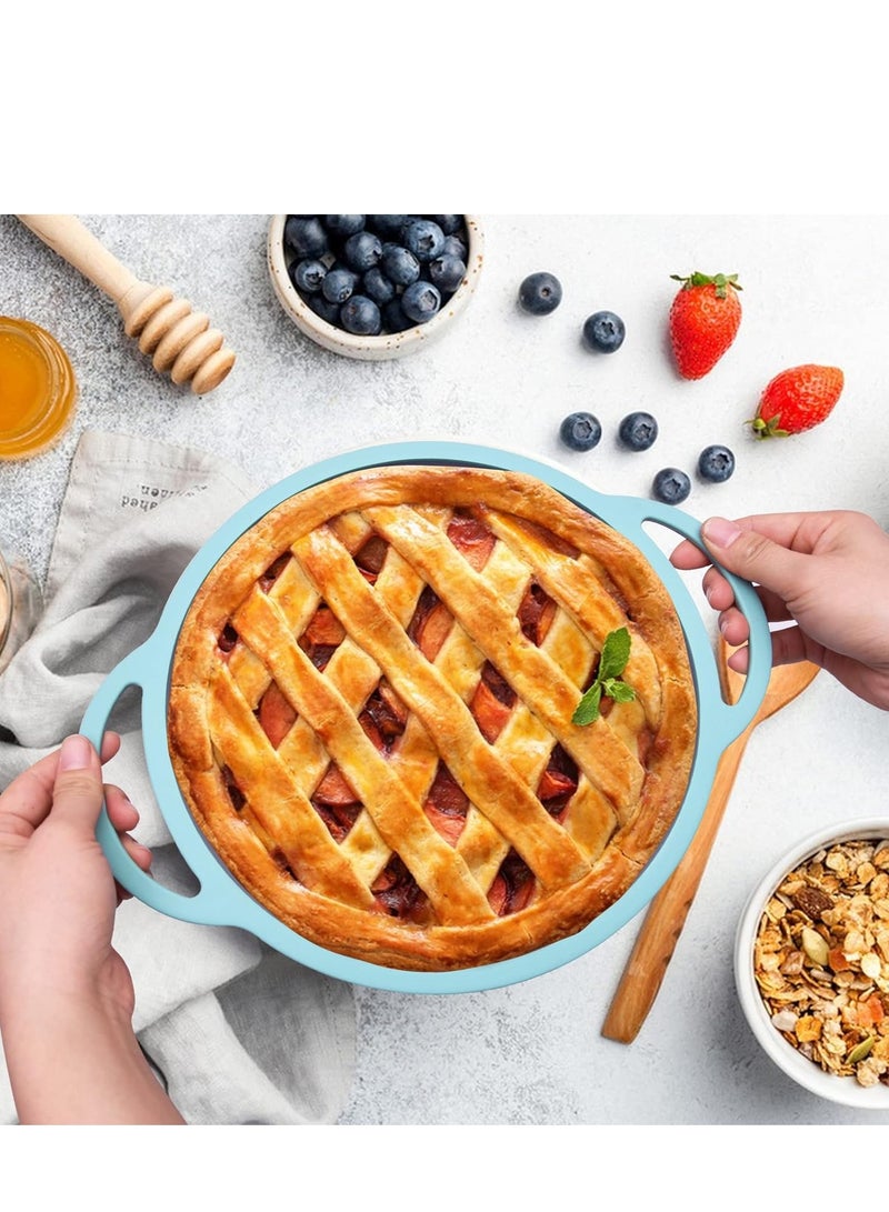 Round Cake Pans Silicone Baking Pan Round Silicone Cake Mold for Layer Cake Cheese Cake and Rainbow Cake 9 Inch Cake Pans Easy to Move Set of 2 Cake Pan - Image 3