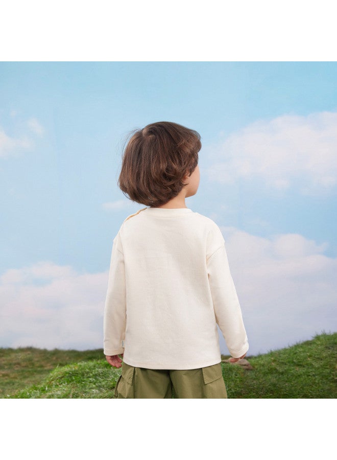 Boys' T-shirt Long Sleeve Children's Base Layer Spring Round Neck Pullover Cartoon Top For Baby Boys - Image 4