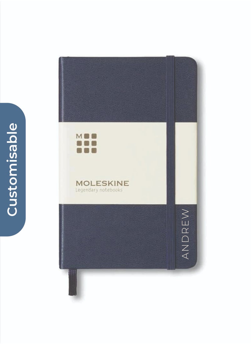 MOLESKINE Personalised Moleskine Classic Large Ruled Hard Cover Notebook - Sapphire Blue  - Image 3