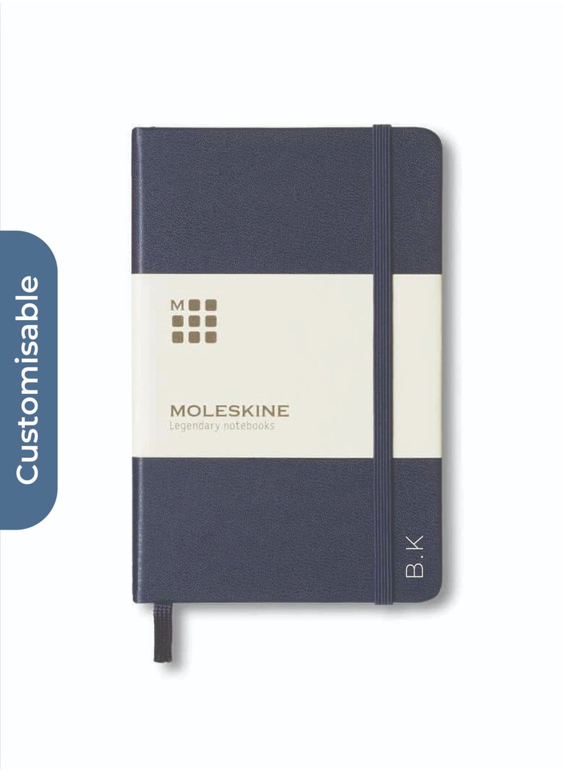 MOLESKINE Personalised Moleskine Classic Large Ruled Hard Cover Notebook - Sapphire Blue  - Image 2