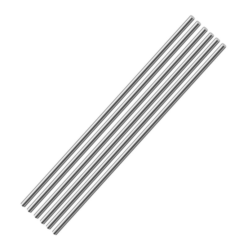 304 قضيب فولاذي دائري غير قابل للصدأ بقطر 3 مم، 6 قطع، 50 سم، قضيب صلب - Image 2