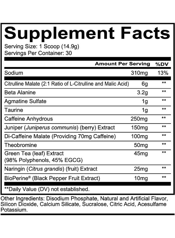 Redcon1 Total War Pre-workout 30 Serving Grape - Image 2