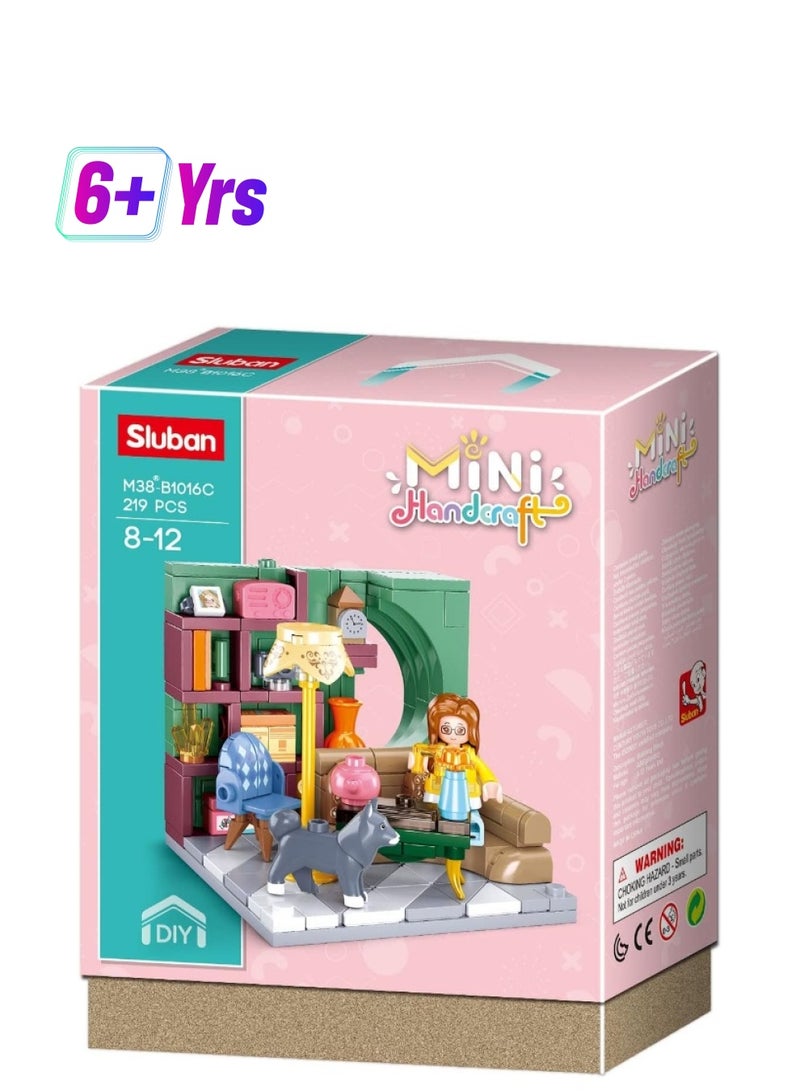 Sluban Mini HandCraft Series - Living Room Building Blocks 219 PCS with Mini Figure