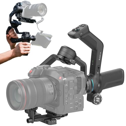 FeiyuTech Feiyu SCORP-C2 Camera Gimbal Stabilizer, AI Tracking Gimbal for Vlogging, 7.7 lb Payload, 3-Axis Gimbal with Bluetooth Shutter Control, Compatible with Canon Sony Nikon - Image 1