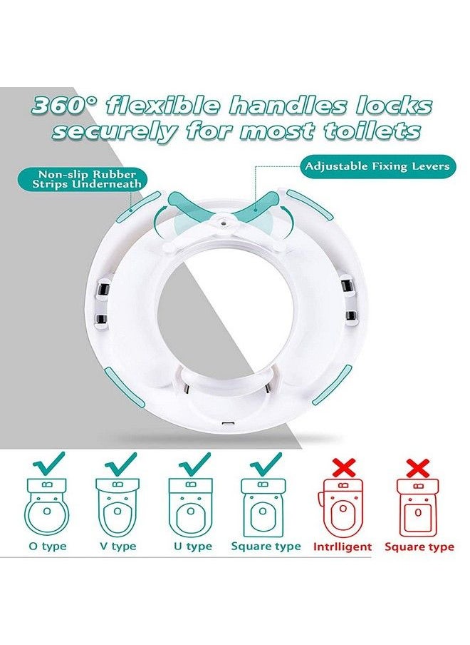 Baby Bucket - Kids Toilet Seat For Western Toilet Potty Training Seat For Boys And Girls Fits Round & Oval Toilets Durable Potty Trainer For Baby With Handles (Pink) - Image 1