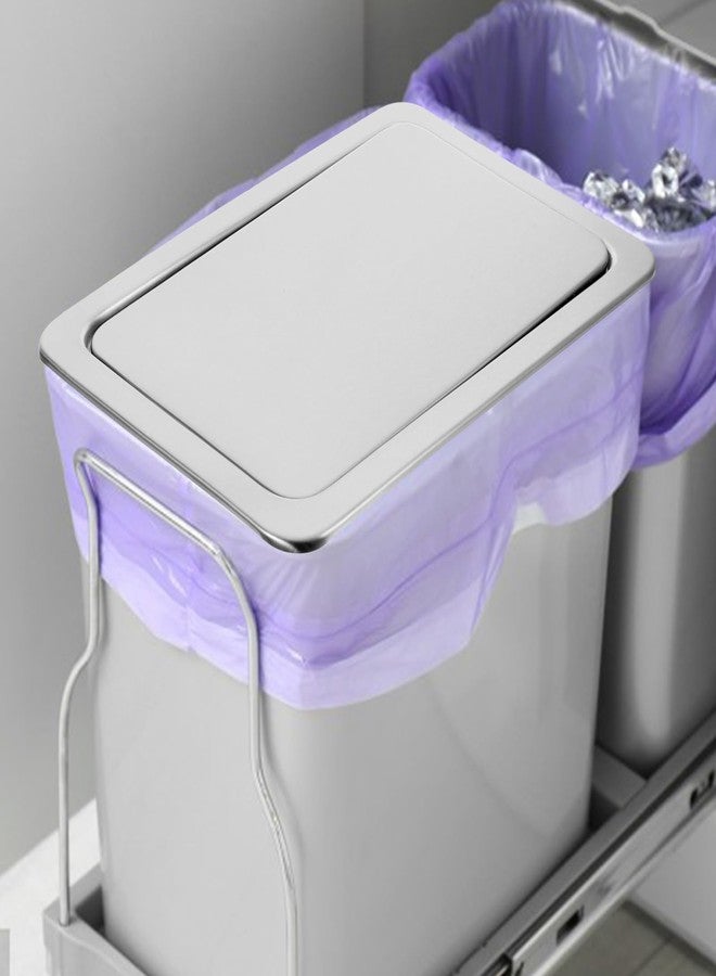 Amosfun غطاء صندوق القمامة من أموسفن مع فتحة للتخلص من النفايات على السطح، غطاء مستطيل، سلة مهملات، غطاء متأرجح من الفولاذ المقاوم للصدأ 23 × 16.5 × 3.3 سم - Image 3