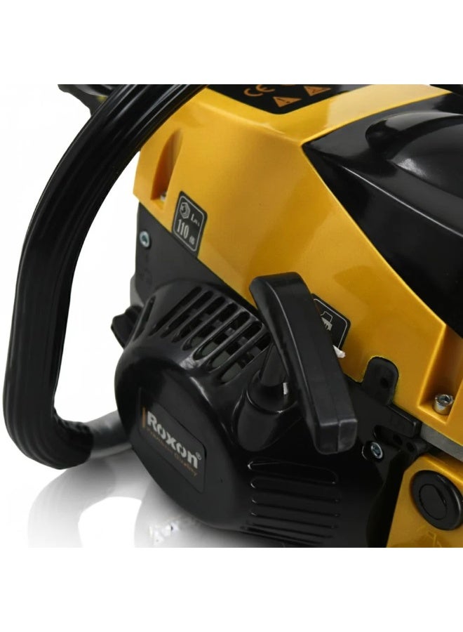 روكسون منشار حطب سلسلة بنزين روكسون 52 سي سي – 18 بوصة لمحترفي قطع الأشجار والأعمال الخارجية الثقيلة - Image 4