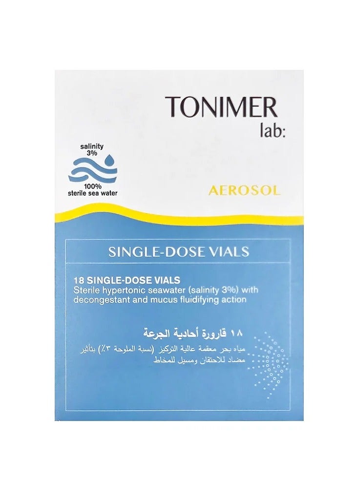 TONIMER lab aerosols single dose18VIALS
