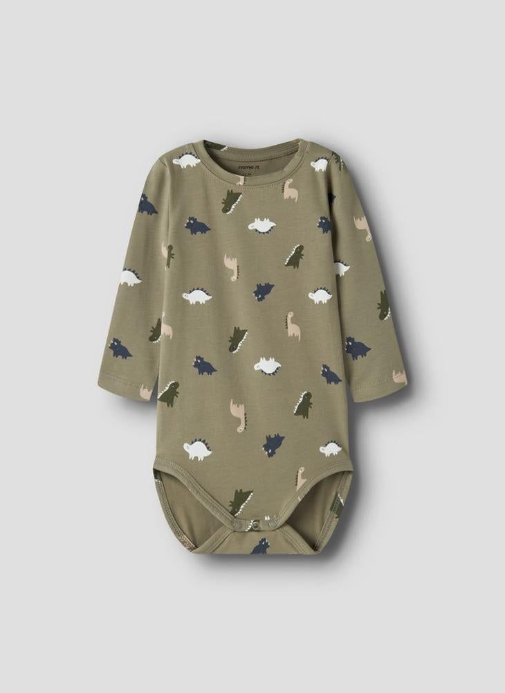 NAME IT Infant Printed Long Sleeve Bodysuit - Image 1