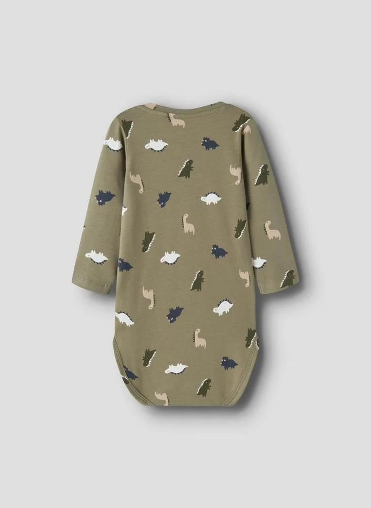 Name It Infant Printed Long Sleeve Bodysuit