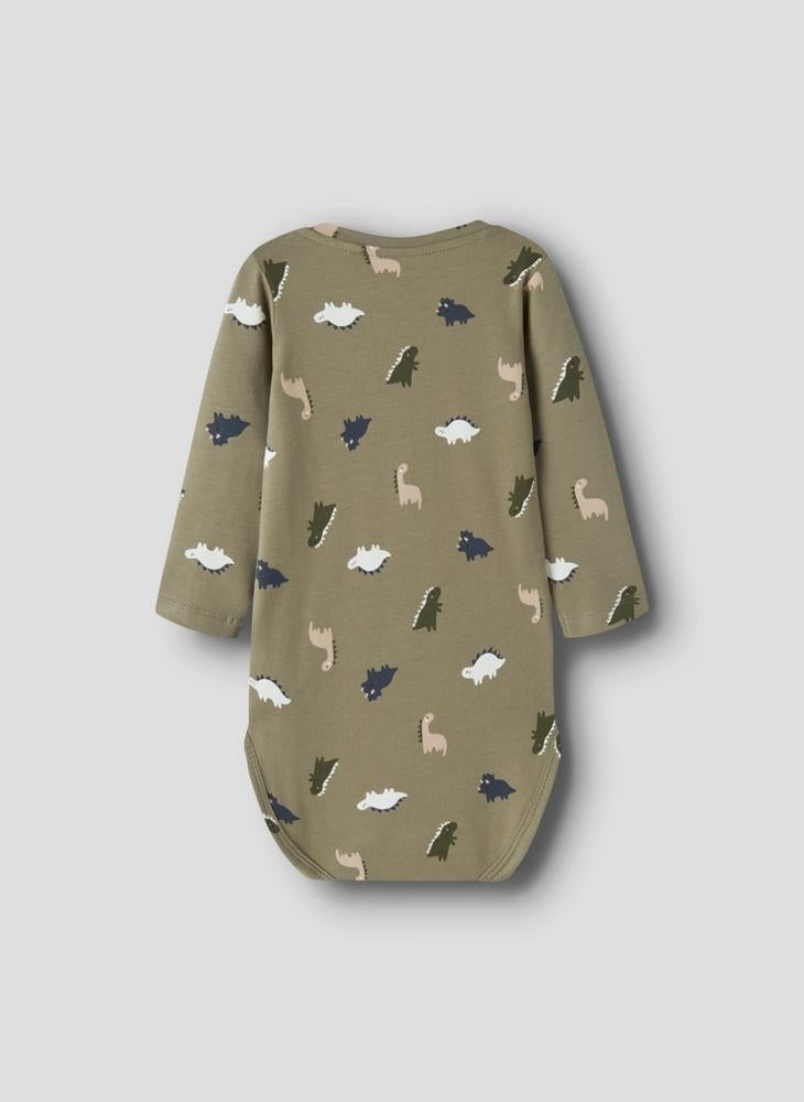 NAME IT Infant Printed Long Sleeve Bodysuit - Image 2