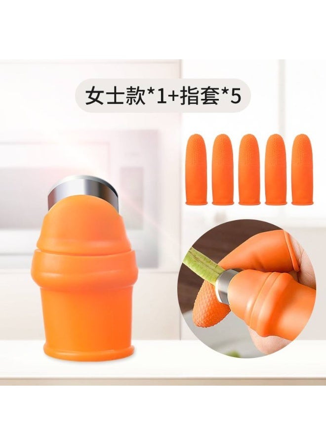 Fruit and Vegetable Picking Potted Garden Silicone Thumb Cutter Set, Separator Finger Plant Fruit Picking Tool, Fruit and Vegetable Picking Potted Plants Trim Silicone Thumb Tool for Strawberry - Image 1