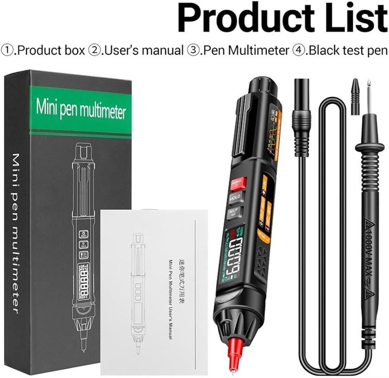 ميني قلم رقمي متعدد القياسات مع بث صوتي وكشف الجهد بدون تلامس الحجم أ - Image 4