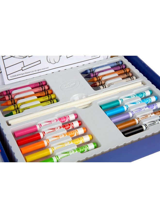 Crayola طقم فنون كرايولا من باو باترول (60+ قطعة)، مجموعة فنون للأطفال، ألعاب وهدايا باو باترول، مجموعة تلوين باو باترول، هدية للأولاد والبنات، للأعمار 4 سنوات فما فوق - Image 4