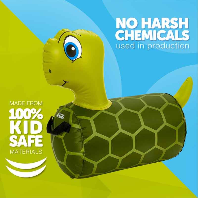 WADDLE Hip Hopper Inflatable Hopping Animal Bouncer Turtle, Ages 2 and Up, Supports Up to 85 Pounds - Image 4