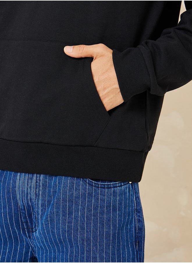 Styli - Relaxed Fit Fleece Hoodie with Kangaroo Pocket - Image 1