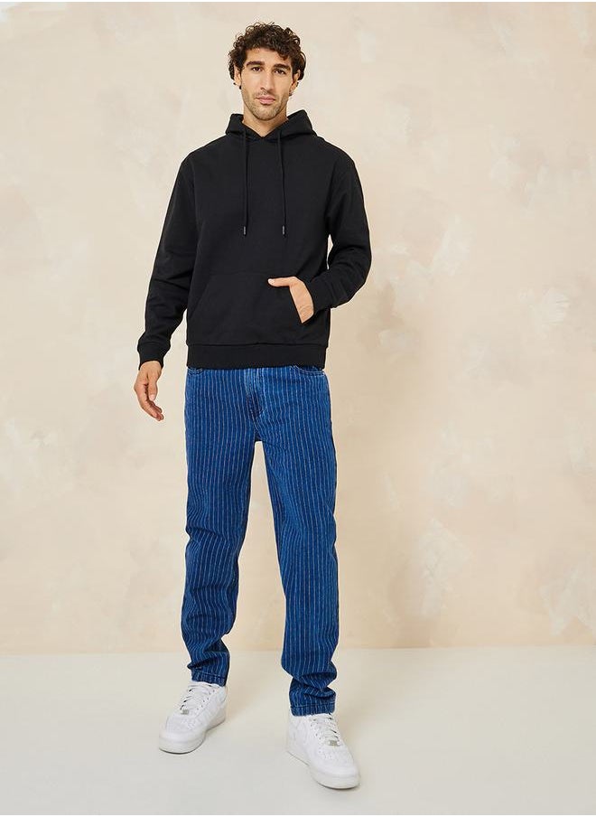 Styli - Relaxed Fit Fleece Hoodie with Kangaroo Pocket - Image 1