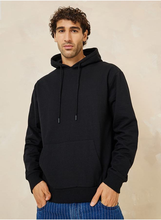 Styli - Relaxed Fit Fleece Hoodie with Kangaroo Pocket - Image 1