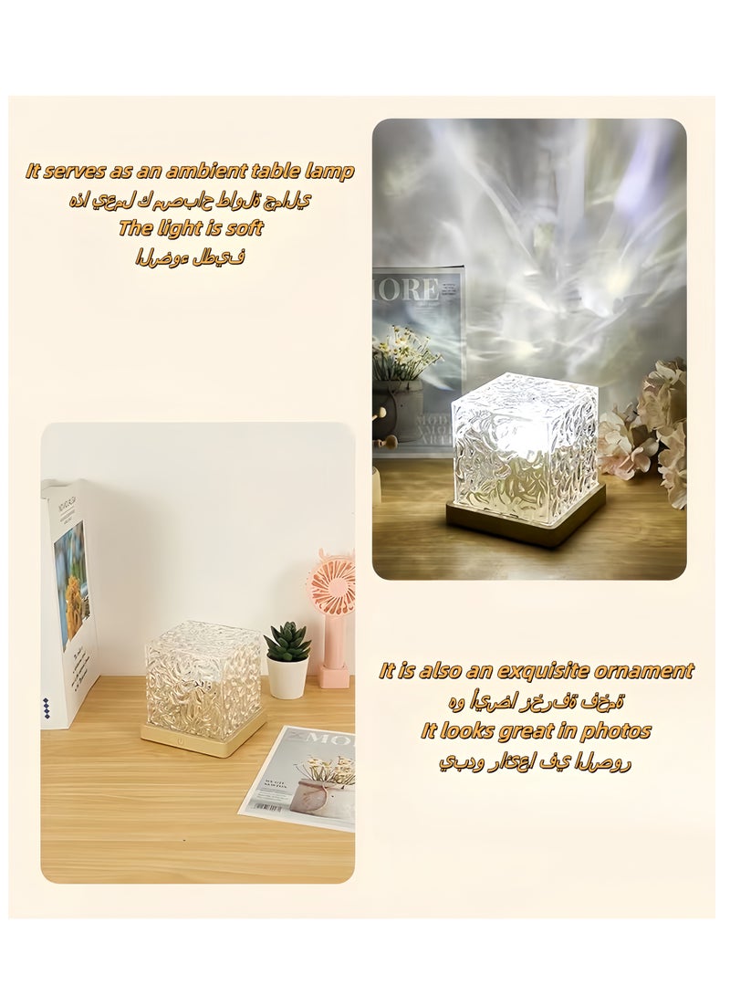 16 Colors Water Ripple Night Light Creative BedsideFlame Atmosphere Light Romantic Gift Starry Sky Projection Light - Image 3