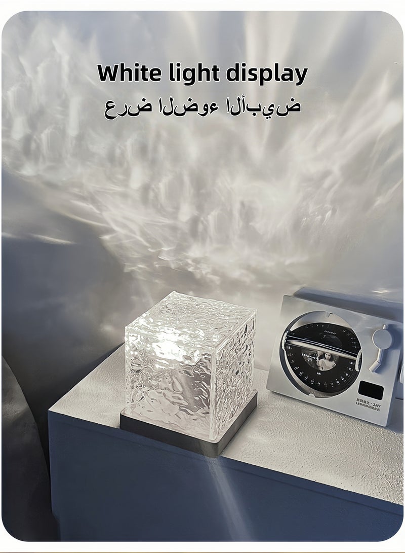 16 Colors Water Ripple Night Light Creative BedsideFlame Atmosphere Light Romantic Gift Starry Sky Projection Light - Image 5