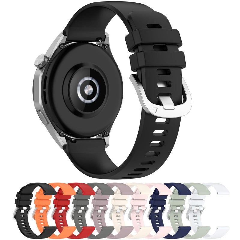 Disscool Replacement Strap Compatible with Garmin Venu 3/2, 22mm Soft Silicone Quick Release Sport Watch Band (Black) - Image 1