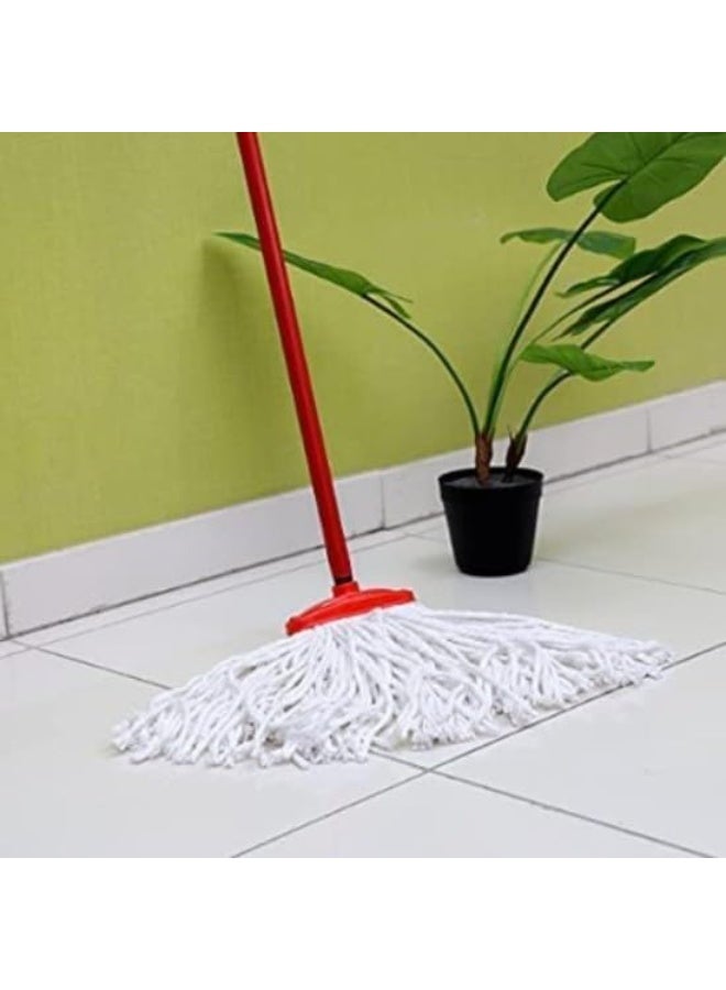 Emerald Mop Heavy Duty Industrial Cotton Mop with Long Handle | 120 Cm| Wet Mops for Home | Garage | Office | Workshop | Warehouse Floor Cleaning-911 - Image 2