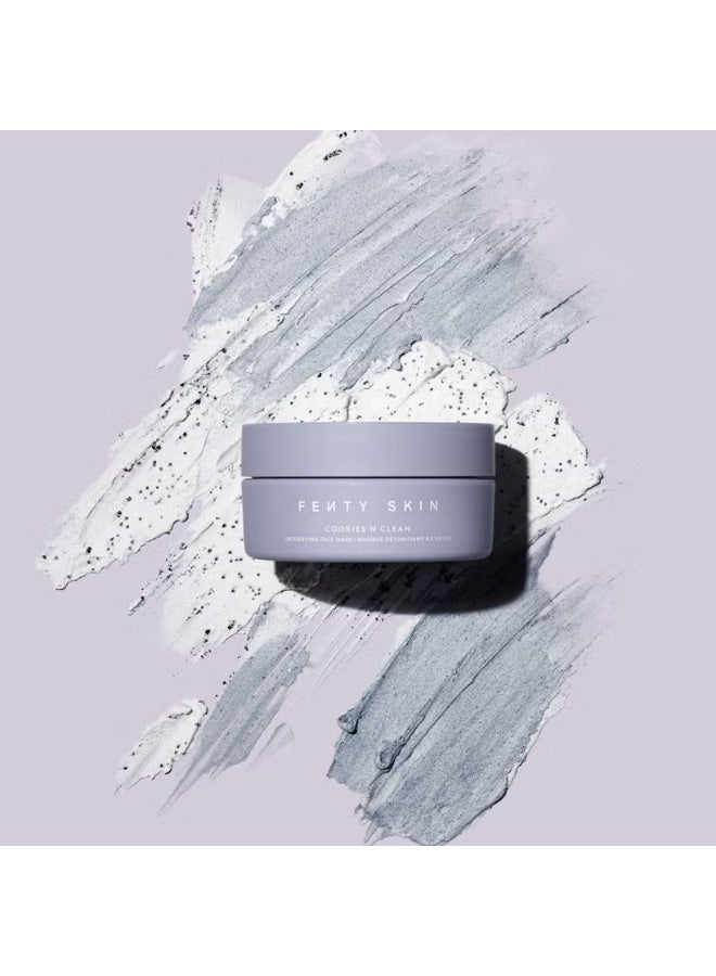 Fenty Skin Cookies N Clean Whipped Clay Pore Detox Face Mask with Salicylic Acid + Charcoal 75ml - Image 3