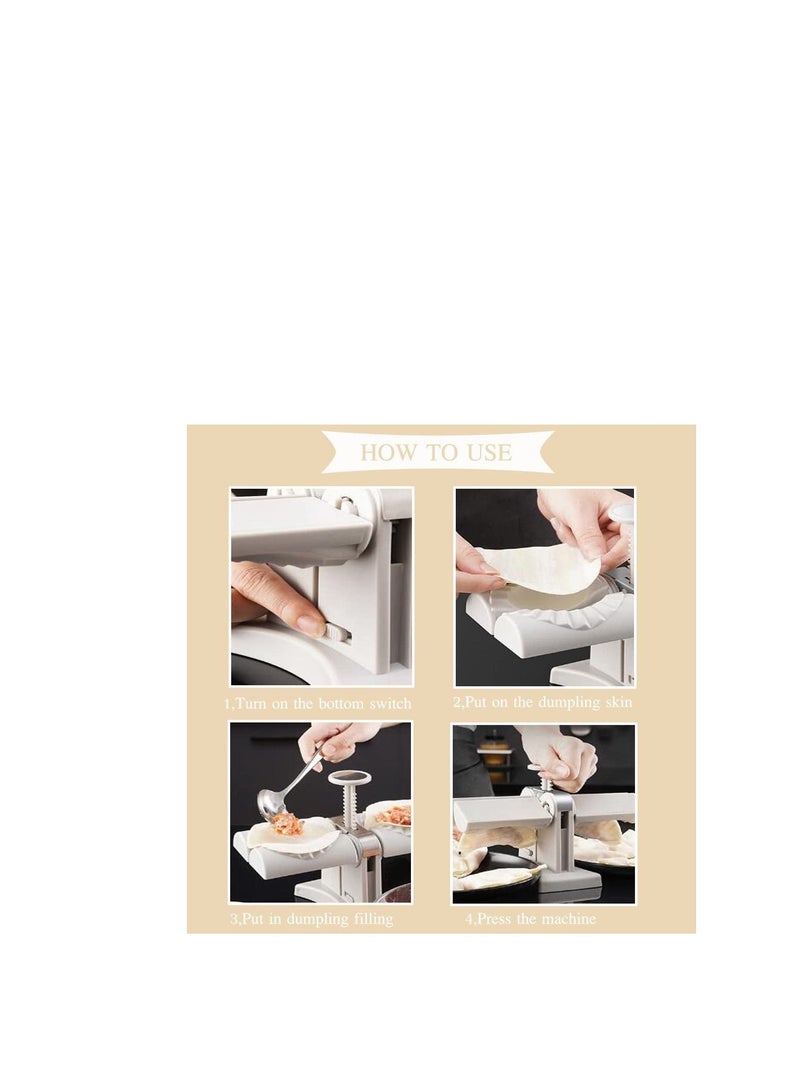 MARKQ ماكينة صنع الزلابية، قالب ماكينة صنع الزلابية برأسين، مكبس زلابية من الفولاذ المقاوم للصدأ للاستخدام المنزلي لأدوات المطبخ وملحقاتها - Image 3