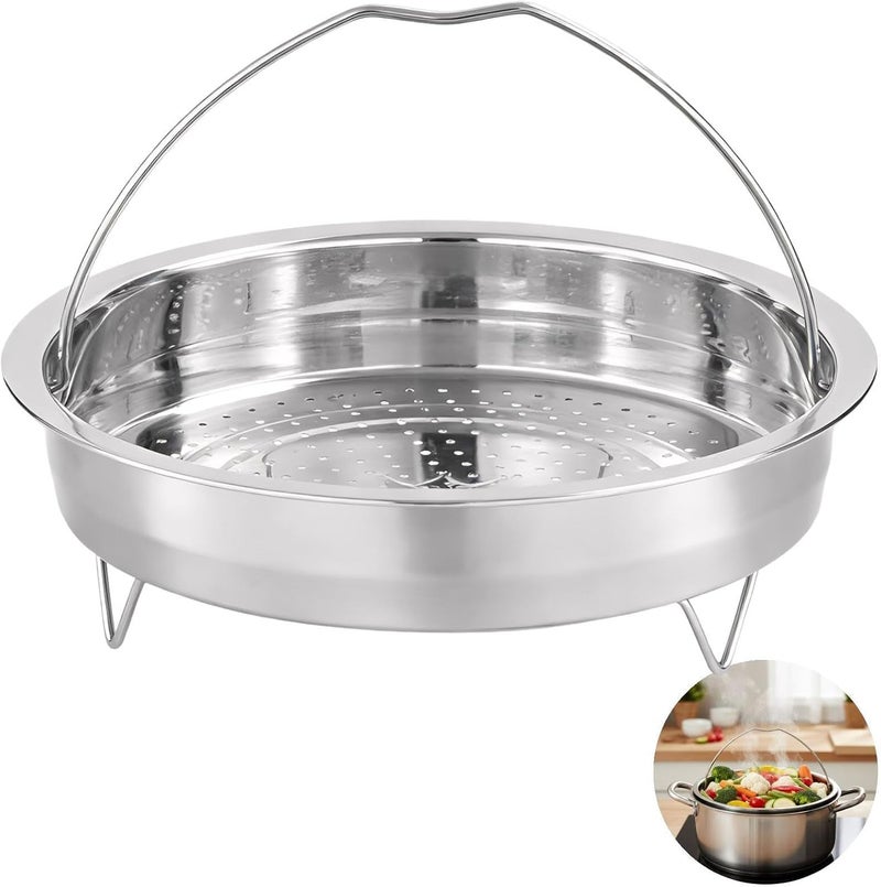 304 Stainless Steel Steamer Basket 7.9 In, Vegetable Steamer For Pot, Deepened Design, Rust-Proof & Easy Clean - Image 5