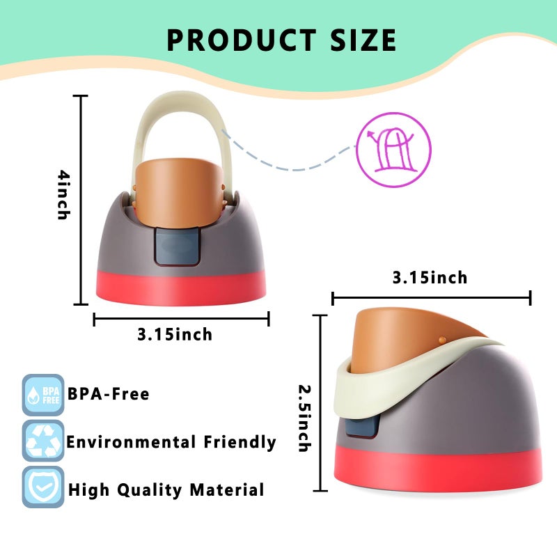 NTIERA Replacement Lid for Owala Freesip,Compatible with Owala Freesip Water Bottle 16oz 24oz 32oz 40oz,Premium Replacement Accessories for Owala Cap,LeakProof,BPA-Free(Caramel Brown) - Image 3