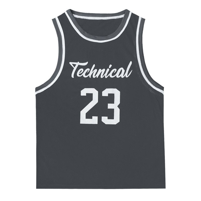 Summer Mens Mesh Tank Top Breathable Sleeveless Sports Vest Grey