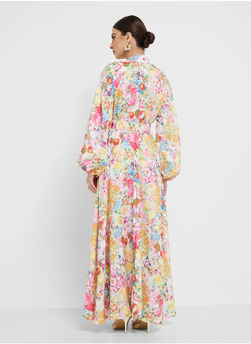 Khizana Floral Print Dress