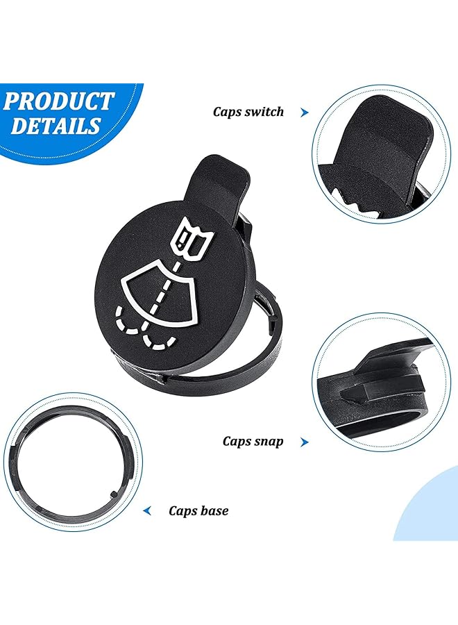 SYOSI Car Windshield Washer, Bottle Cap, Nozzle Cover Windscreen Wiper, Reservoir Cap Windscreen Wind Shield Washer For Buick/Cadillac/Chevrolet - Image 3