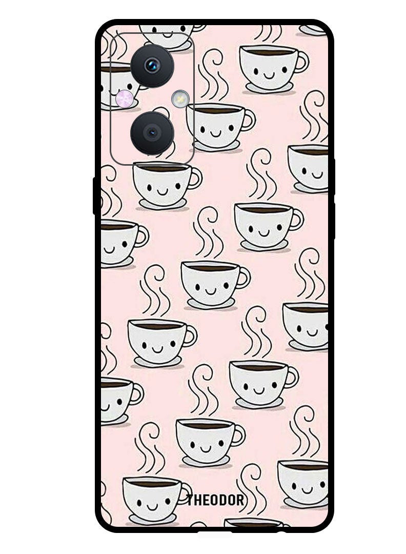 Theodor Protective Case Cover For OPPO A96 5G  Coffee Pink Bg - Image 1