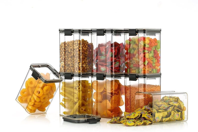 Rylan Kitchen Containers Set Air Tight Container for Kitchen Storage Set Kitchen Accessories Items Kitchen Organizer Items and Storage 1100 ml Set of 8 - Image 4