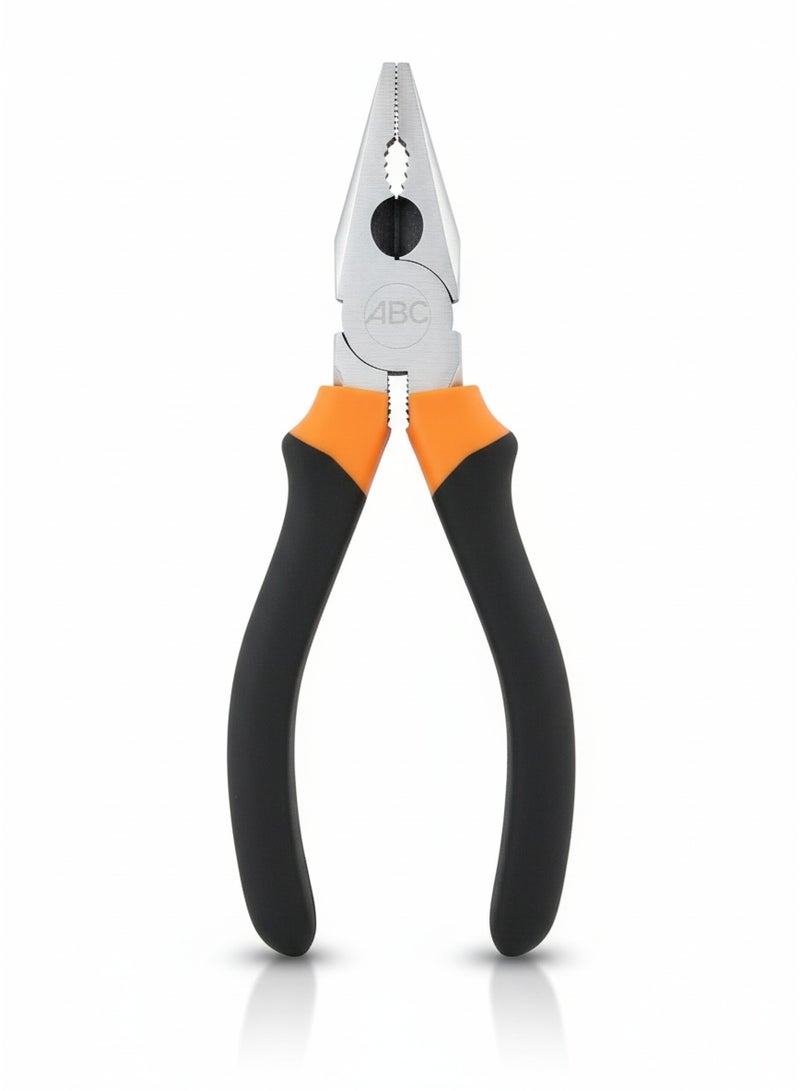 Powerful Pliers 6 Inch , Multi Functional Tool for Cutting, Gripping and Bending Wire and Light Metal, Durable Hand Tool for Electrical, Maintenance, and Carpentry, High Quality Heavy Duty Construction