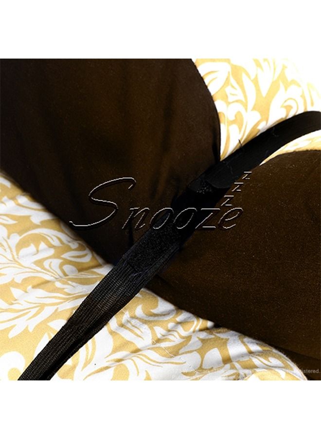 snooze Floor Foldable  mattress (Gold orintal design) - Image 4