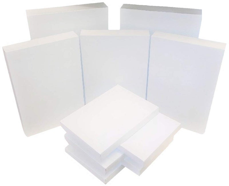 ALEF Set of 10 White Gift Wrap Boxes with Lids 3 Sizes 17 14 10 Sturdy Reusable and Versatile for Holidays Weddings Birthdays and More