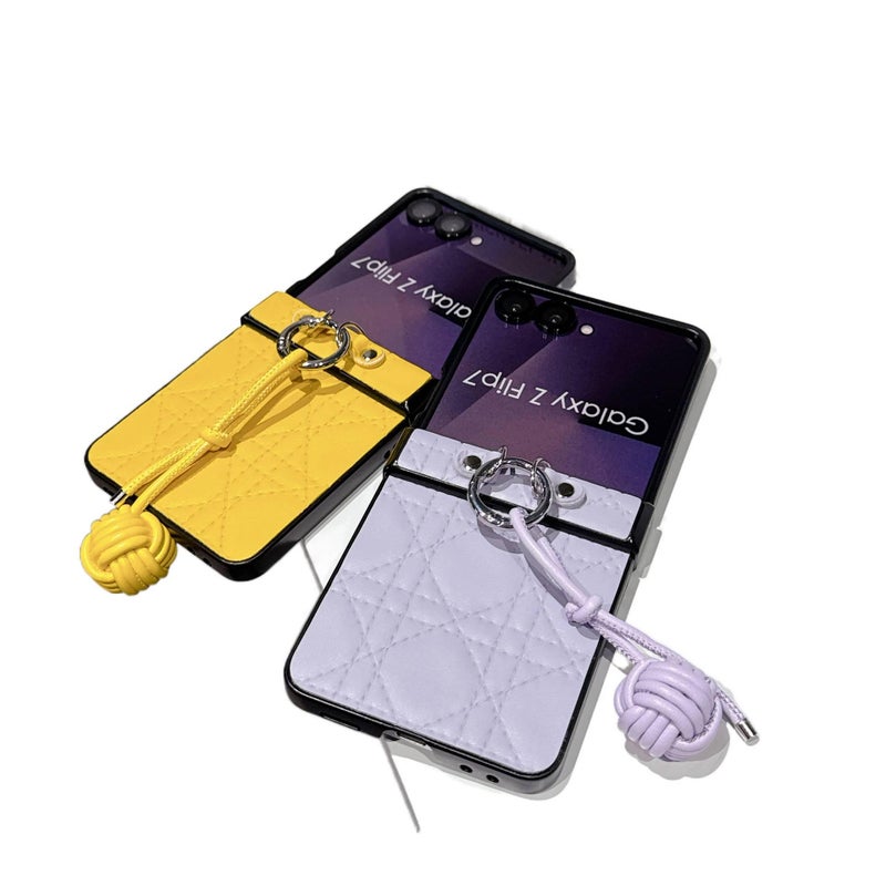 غطاء واقي | مقاوم للصدمات لـ Samsung Galaxy Z Flip 5 | حماية من السقوط | PC | أصفر - Image 3