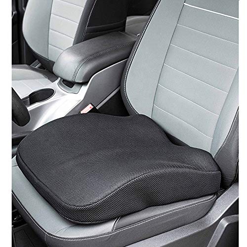obliq Memory Foam Chair Cushion for Back Pain Relief Orthopedic Lumbar Support Backrest Pillow for Office Chairs & Cars (Black) - Image 4