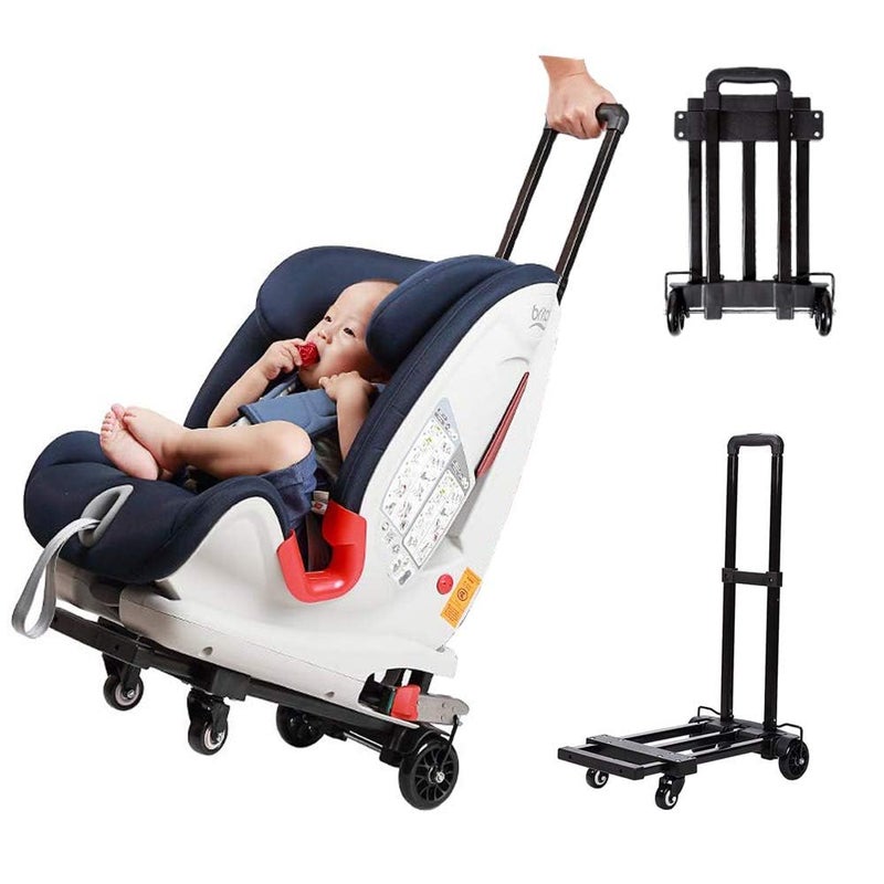 SkylarkJoy Car Seat Trolly, Go Carts for Kids,Car Seat Carrier for Airport with Wheels and Compact Fold Travel - Image 1