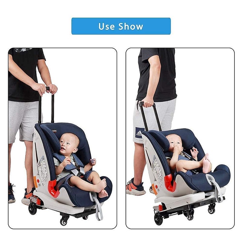 SkylarkJoy Car Seat Trolly, Go Carts for Kids,Car Seat Carrier for Airport with Wheels and Compact Fold Travel - Image 4