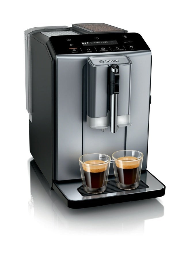 بوش Series 2 Fully automatic coffee machine VeroCafe Diamond titanium metallic TIE20504 1.4 L 1300 W TIE20504 Diamond titanium metallic and Black - Image 1