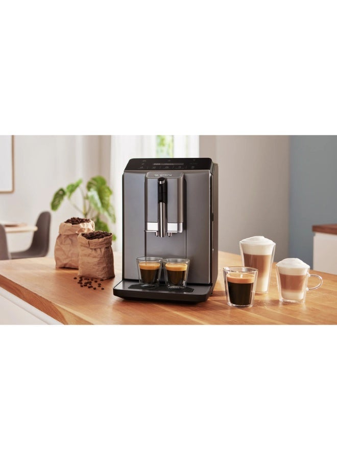 بوش Series 2 Fully automatic coffee machine VeroCafe Diamond titanium metallic TIE20504 1.4 L 1300 W TIE20504 Diamond titanium metallic and Black - Image 5