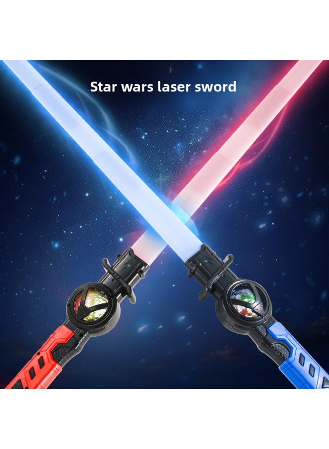 Children's Telescopic Laser Sword Boy Glow Stick Star Luminous Sword 2 In 1 Cool Flash Stick Toy-Colour:Solid Rock Gray-scalable 15-color Laser Sword [aq003b E-commerce Box] - Image 5