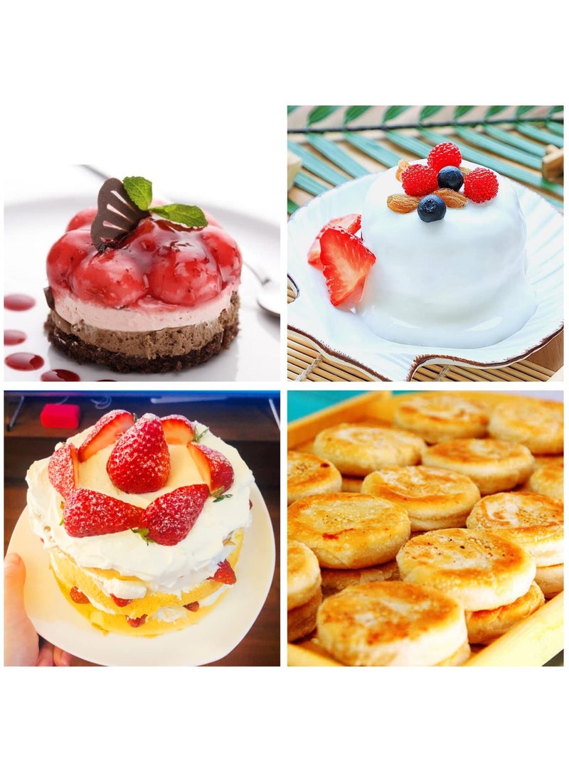 SYOSI SYOSI Round Mini Tart Tins Pie Dishes Quiche Pie Tart Tins Non-Stick Coating Quiche Baking Moulds Set of 6 (12.7x8x3cm) - Image 5