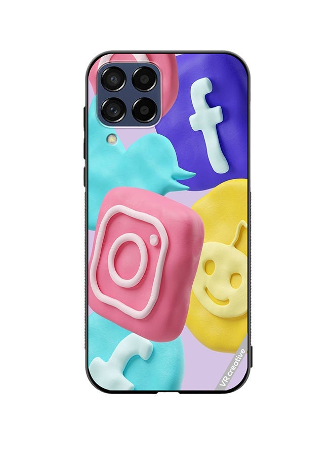 VR CREATIVE Protective Case Cover For Samsung Galaxy M53 Icon Design Multicolour - Image 1