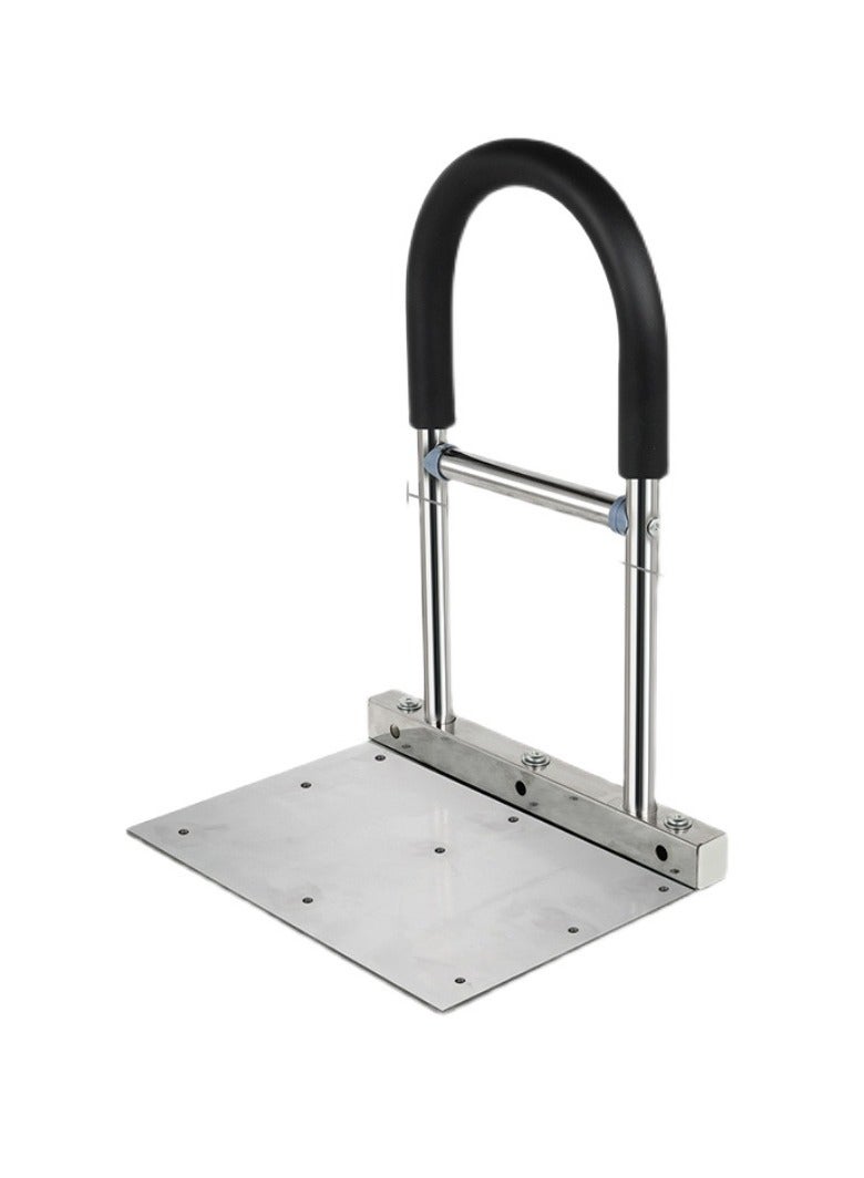 Arabest درابزينات جانبية للسرير لكبار السن، مرتفعات، حواجز سرير، درابزينات من الفولاذ المقاوم للصدأ مع لوحات سفلية - Image 1